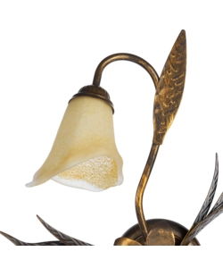 PLAFONIERA 3 LUCI ONLI "ALGA" BRONZO E14